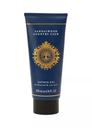 Sandalwood Country Club Blue Signature  - Driftwood & Sea Salt Shower Gel