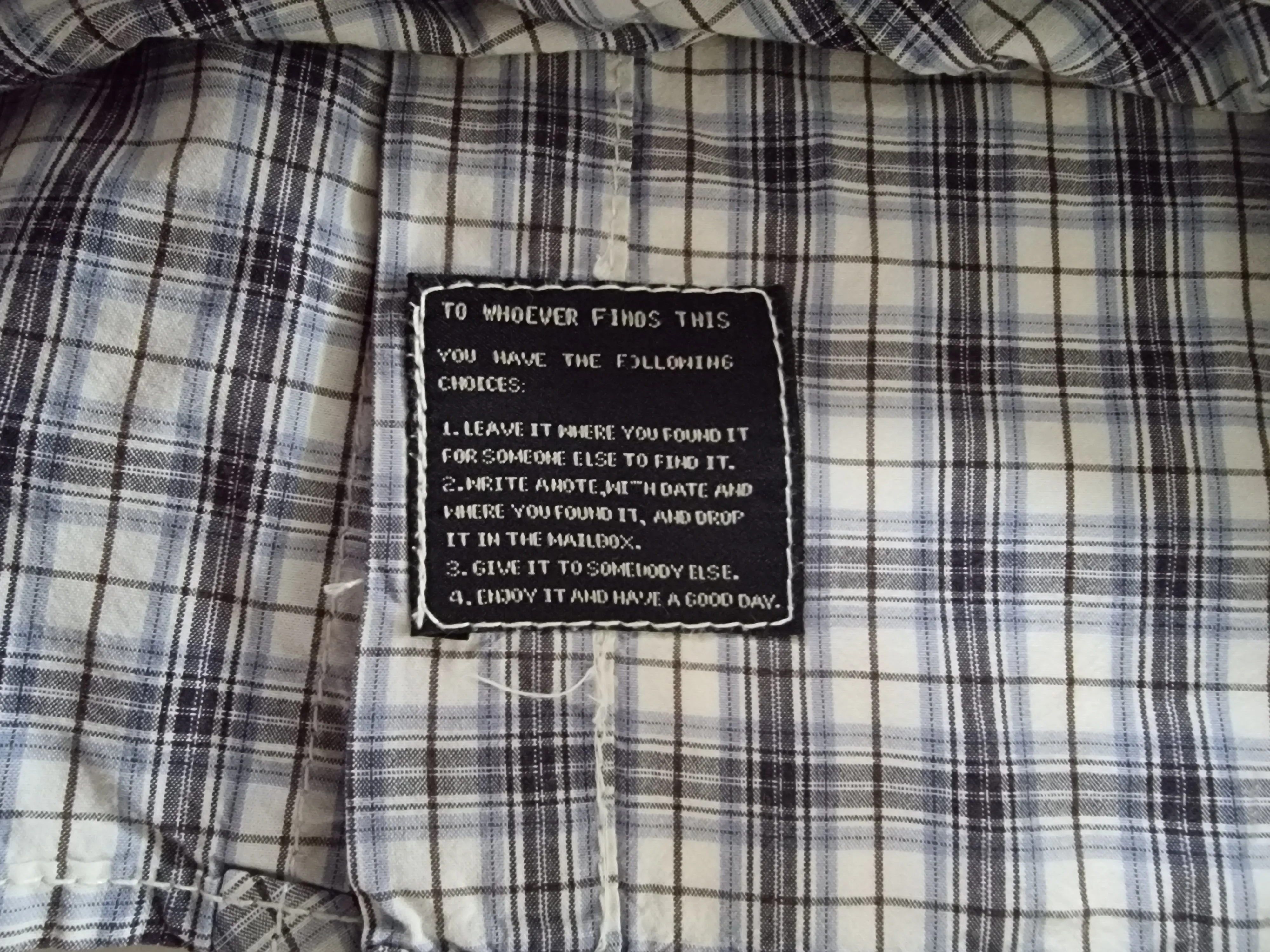 Scotch & Soda Blue & White Cotton Check Mens Shirt Size L