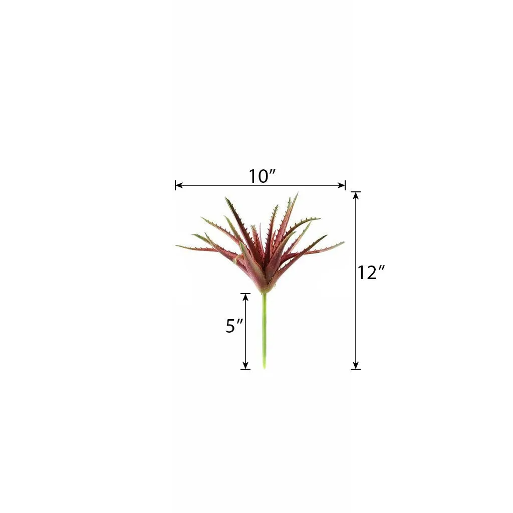 Set of 3 | 12" Aloe Cameronii Decorative Artificial Plants