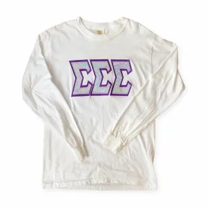 SIGMA SIGMA SIGMA DOUBLE APPLIQUE LONG SLEEVE