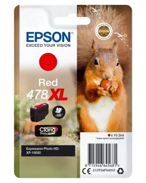 Single Red 478Xl Claria Photo Hd Ink