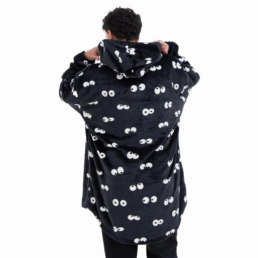 Snuggs Blanket Hoodie Black Eyes