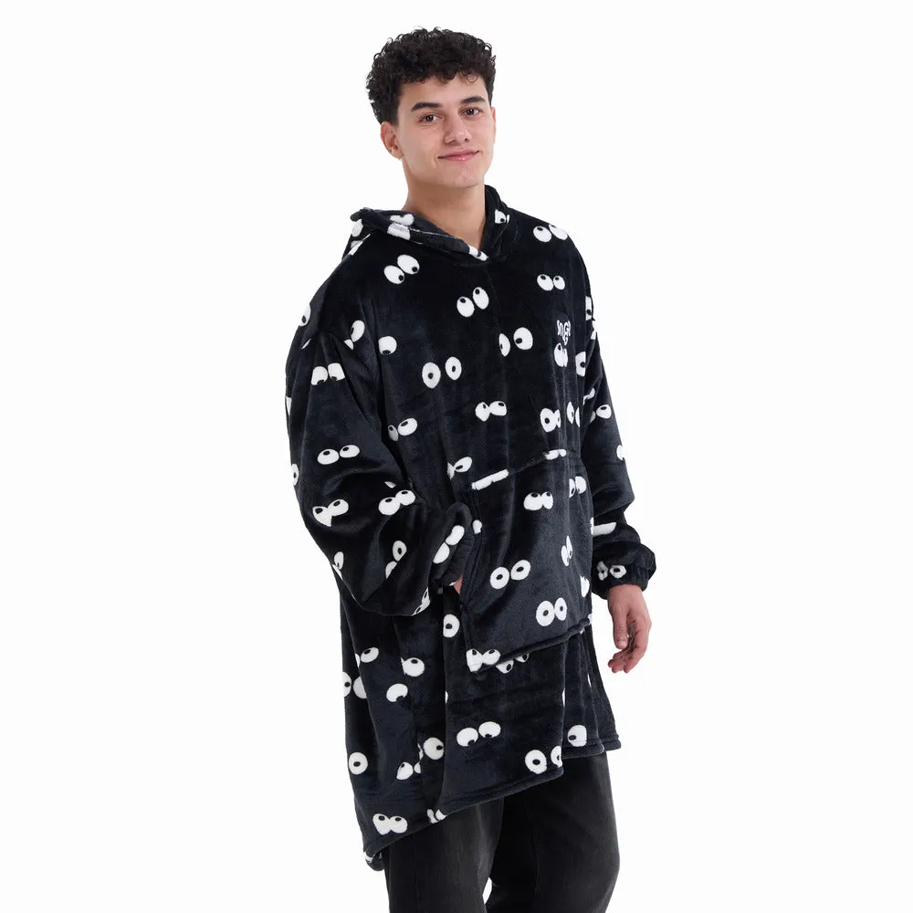 Snuggs Blanket Hoodie Black Eyes