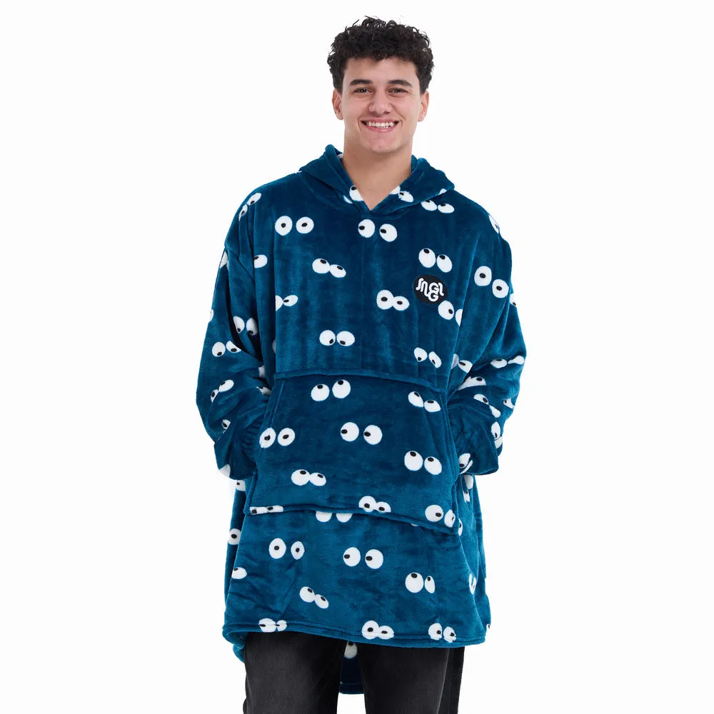 Snuggs Blanket Hoodie Petroleum Eyes