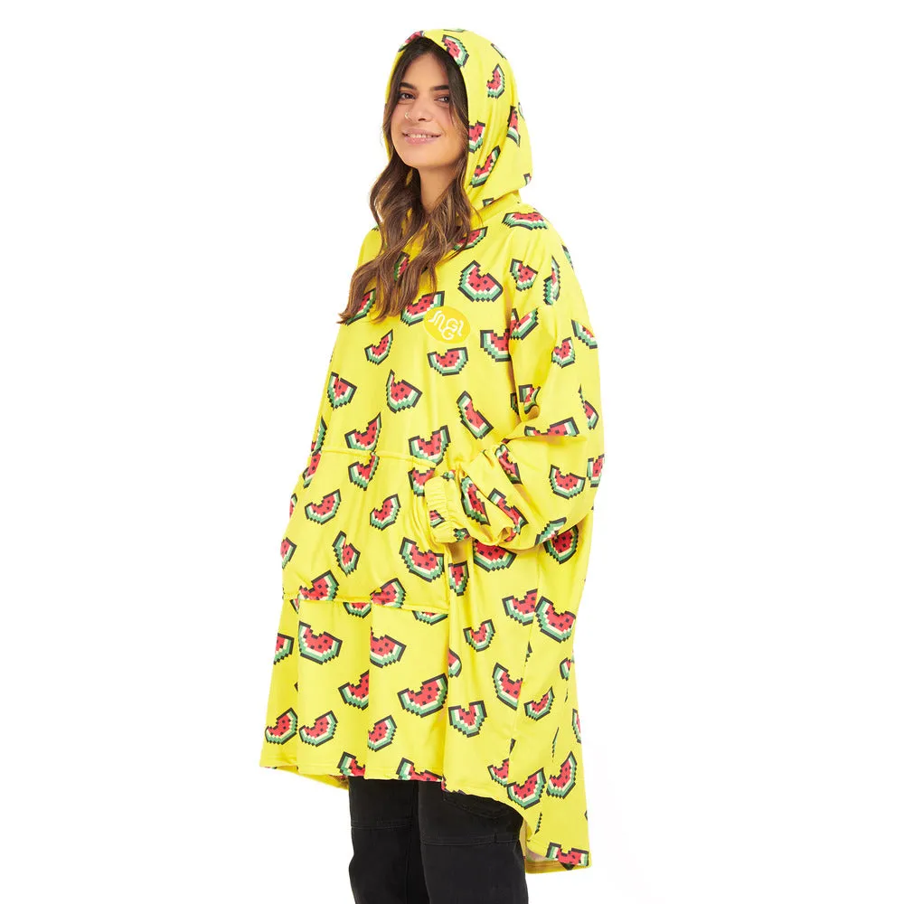 Snuggs Blanket Hoodie Yellow Watermelon