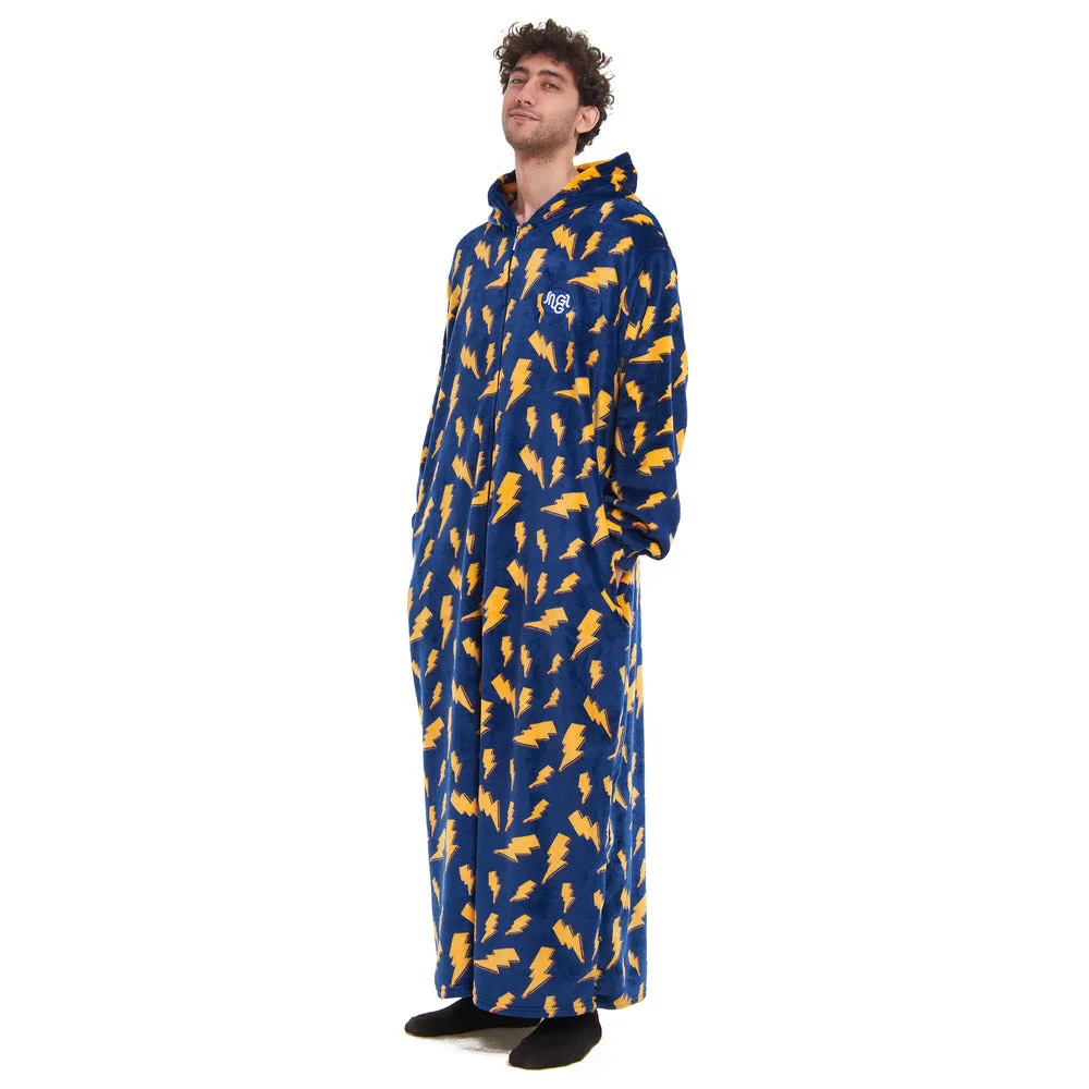 Snuggs Wearable Blanket Monk Dark Blue Bolt