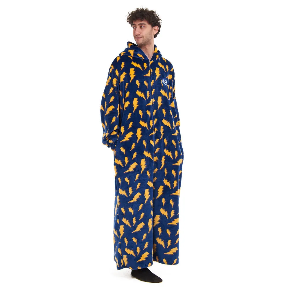 Snuggs Wearable Blanket Monk Dark Blue Bolt