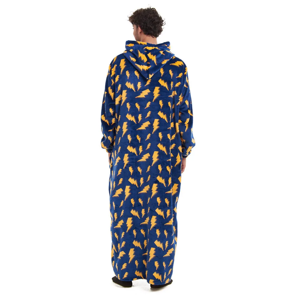 Snuggs Wearable Blanket Monk Dark Blue Bolt