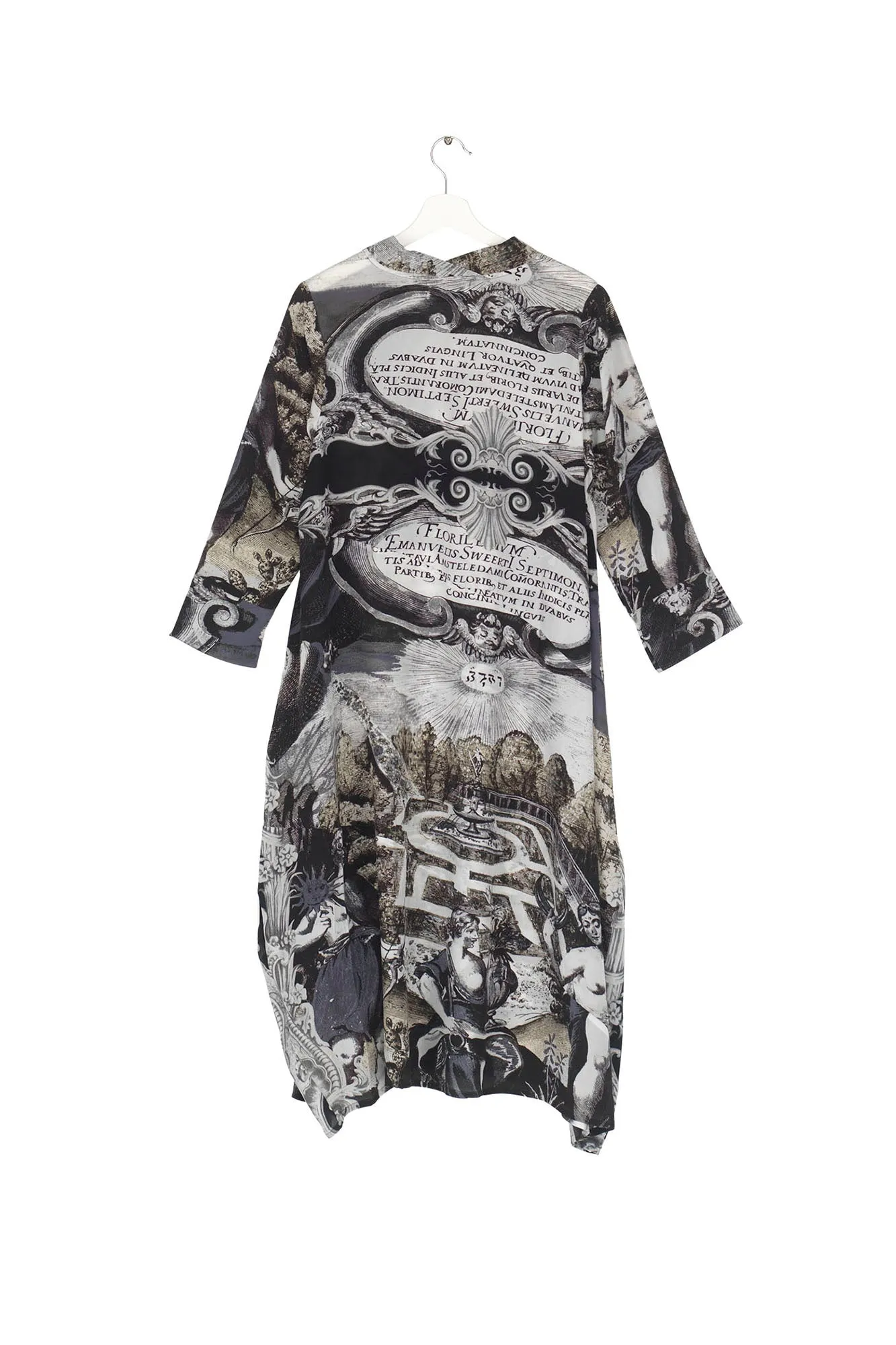 Sunburst Grey Asymmetric Dress - One Hundred Stars