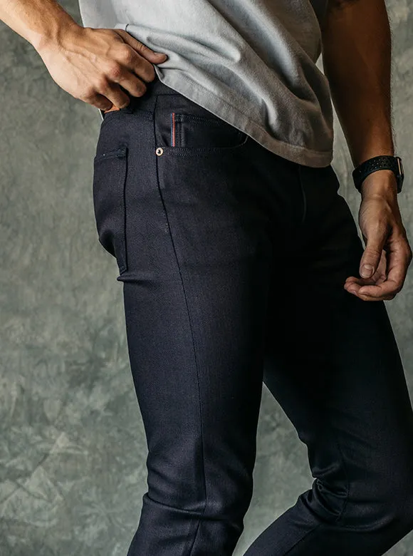 The Needle Skinny - Indigo Black Raw 10.5oz Selvedge