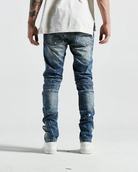 Turkish Biker Denim in Stone Wash