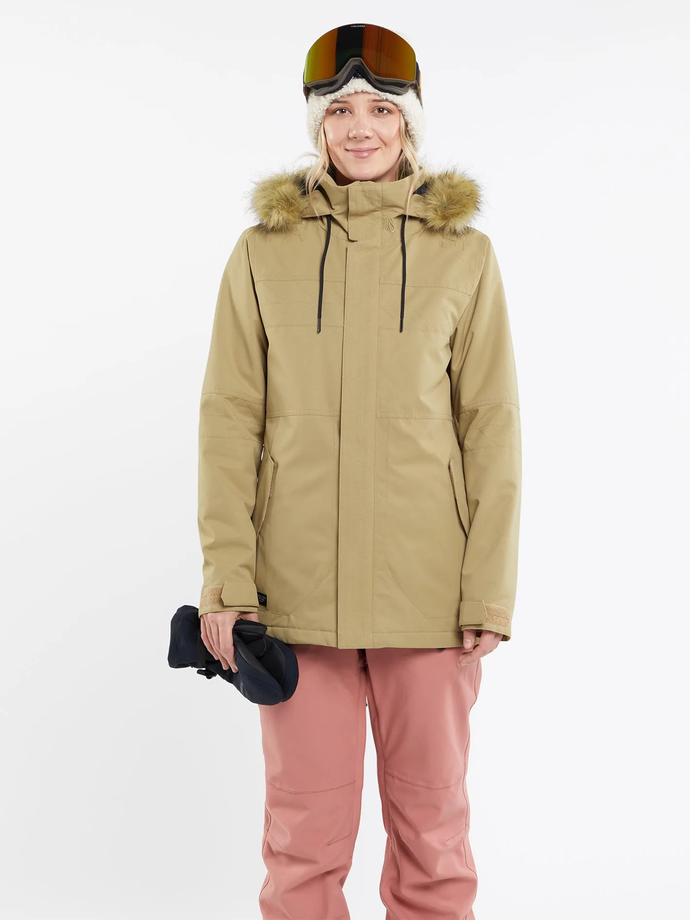 Womens Fawn Insulated Jacket - Dark Khaki