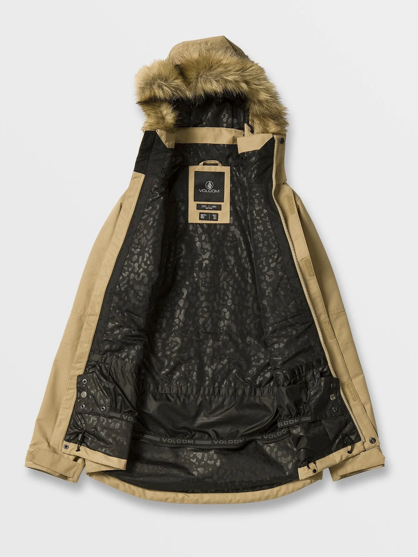 Womens Fawn Insulated Jacket - Dark Khaki
