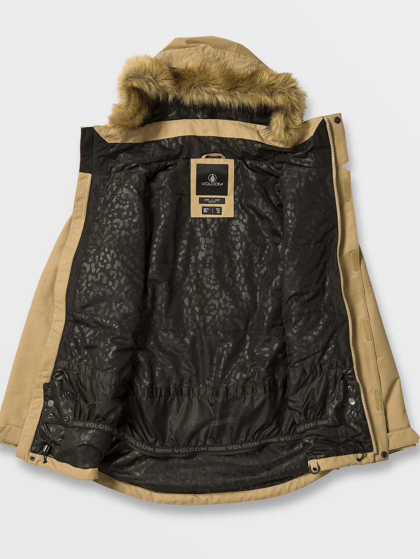 Womens Fawn Insulated Jacket - Dark Khaki