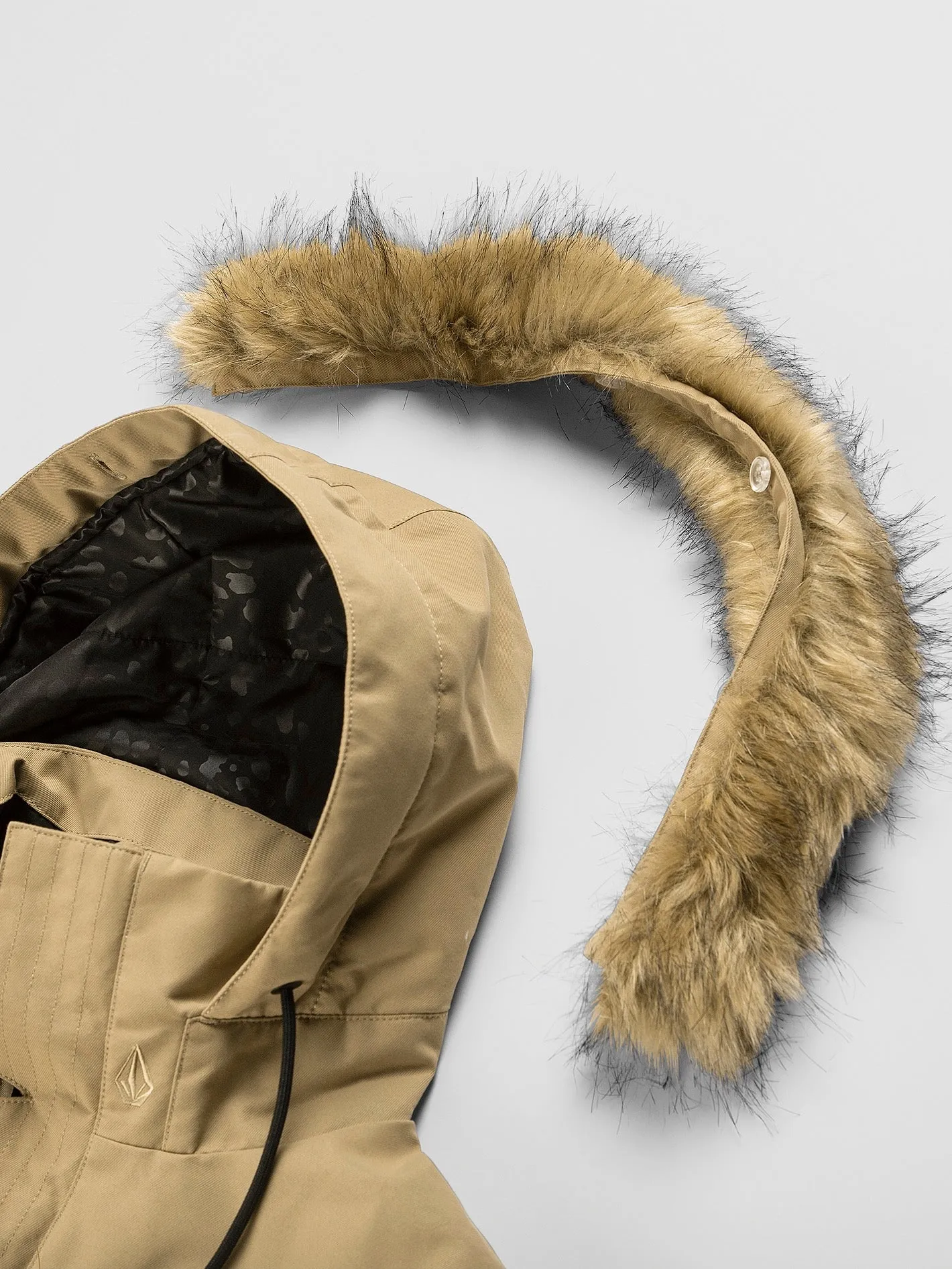 Womens Fawn Insulated Jacket - Dark Khaki