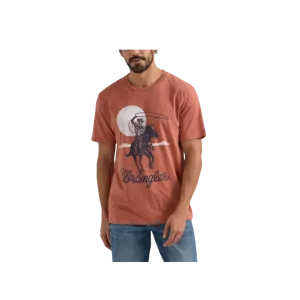 Wrangler Men's Graphic Red Redwood Heather T Shirt