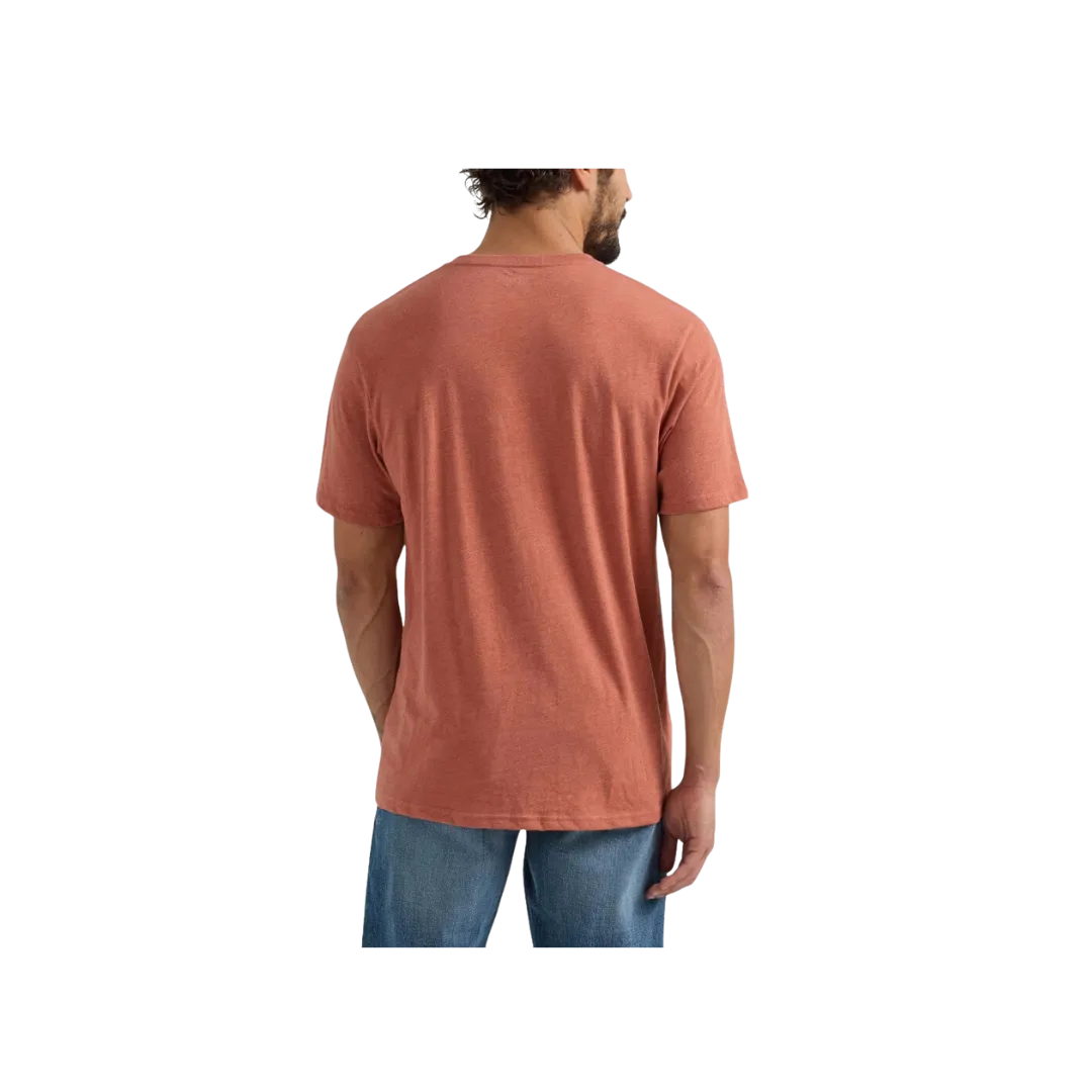 Wrangler Men's Graphic Red Redwood Heather T Shirt